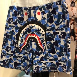 Blue WGM Bape shorts